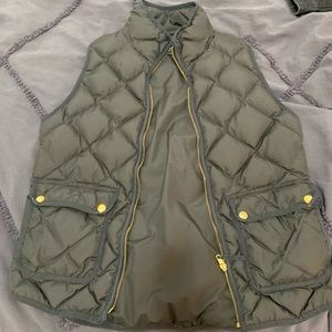 Black puffy vest from J Crew